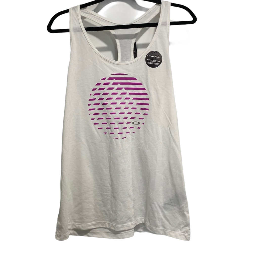 NWT Oakley White Racerback Workout Tank Large